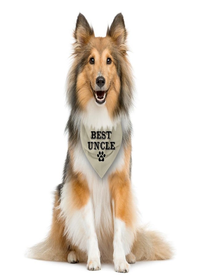 ZPPRJF Uncle Dog Apricot Gray Triangle Scarf - Funny Cute Dog Bandana for Small to Large Dogs (D26) - Image 3
